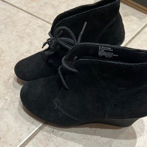 Black Booties, lightly worn.